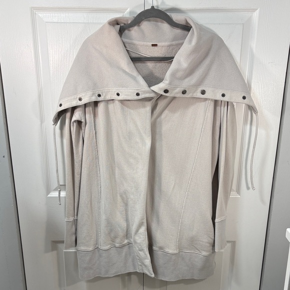 Free People Sweaters - Free People oversized Cream Buttoned Sweater